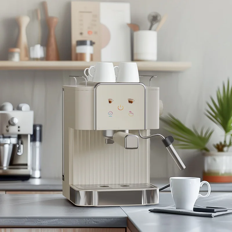 Máquina De Café Espresso Italiano, Máquina De Vapor De Pressão, Pequena Máquina De Café Em Casa, Adequado Para Iniciantes