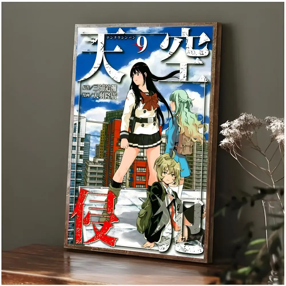 Thrilling Anime H-High-Rise Invasion Poster Modern Wall Art Bedroom Living Room Print Unframed