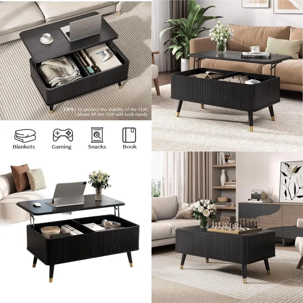 

Журнальный столик из орехового дерева середины века с подъемным верхом и открытой полкой для домашнего офиса и гостиного помещения