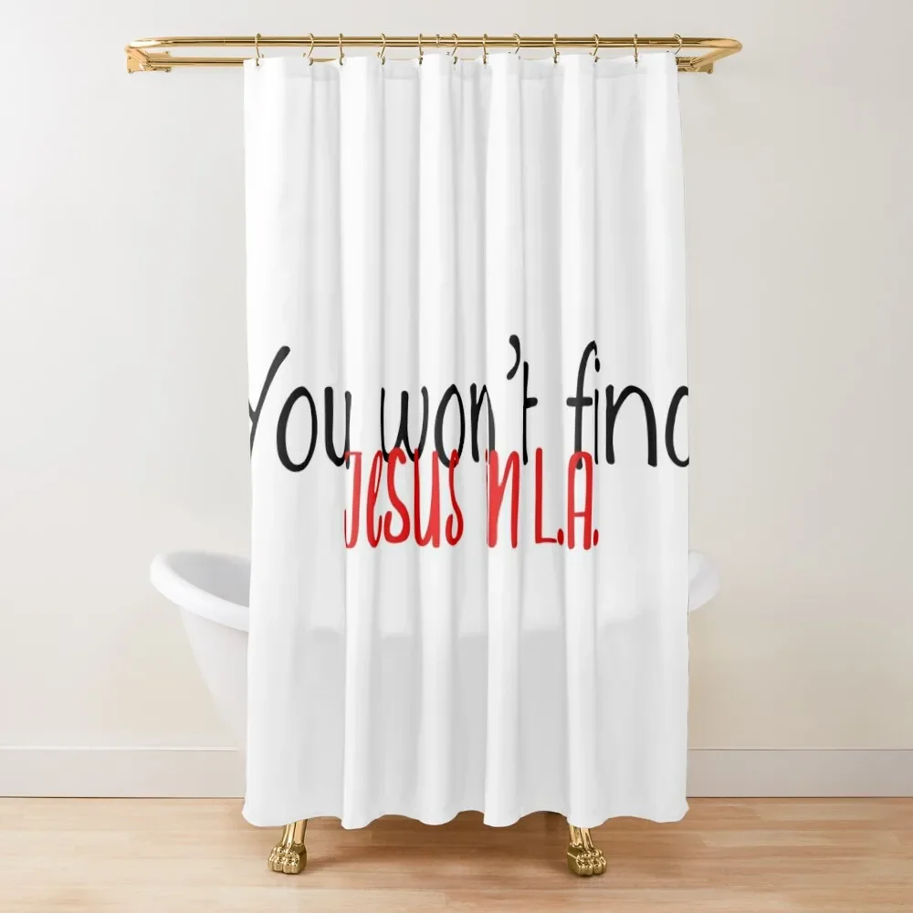 

Jesus In La - Alec Benjamin Shower Curtain Modern Accessory Bathrooms Bathroom Box Waterproof Bathroom Shower Curtain