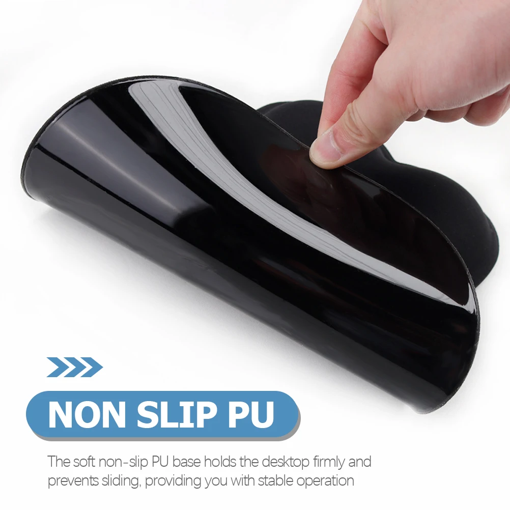 

Ergonomic Mouse Pad Soft Gel Wrist Support Non-Skid Resin Material Accurate Control Laptop Office Computer Mat
