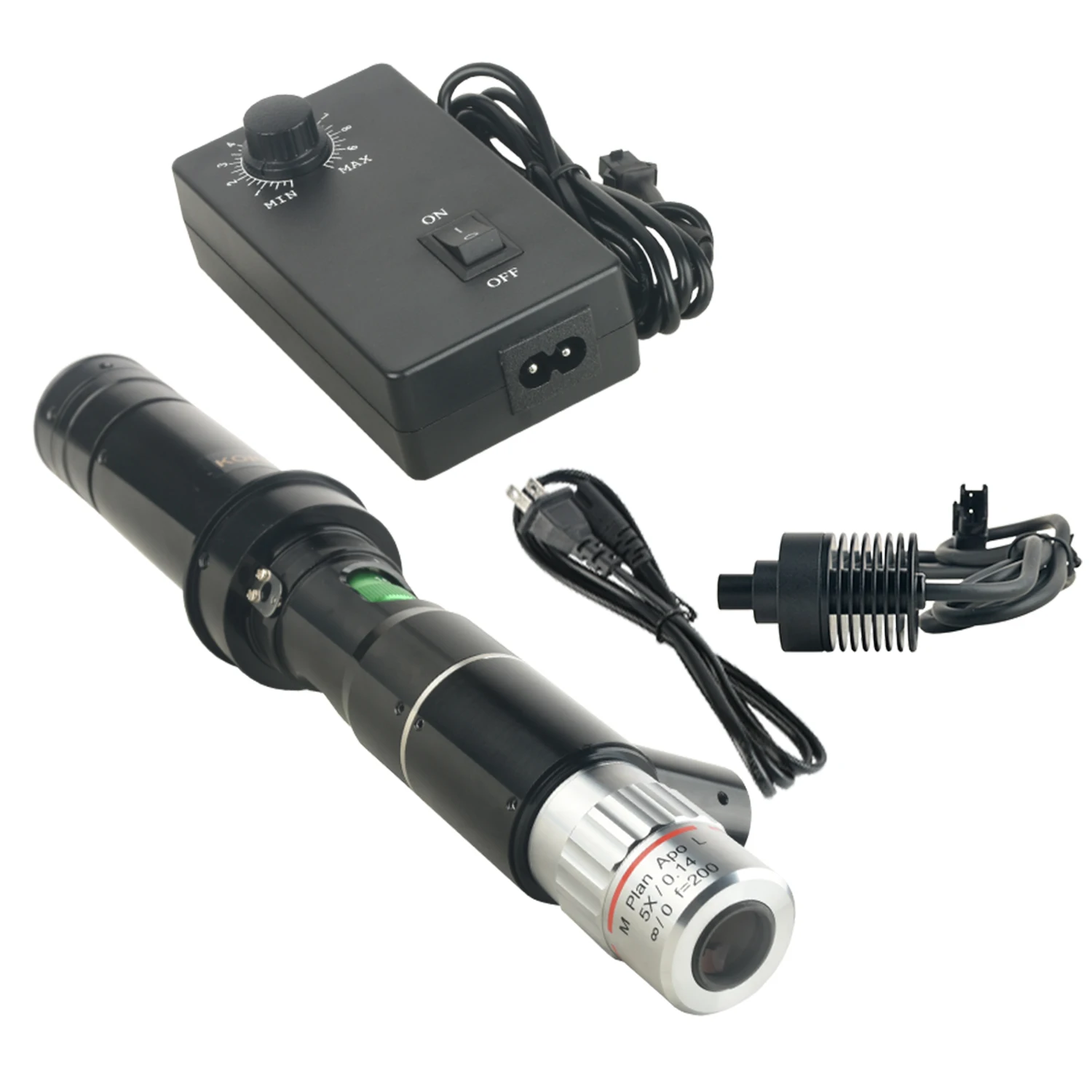 ‌KOPPACE 119X-768X Coaxial Microscope Objective | Plan Apo Lens | LCD/Cable/ITO Chip Inspection
