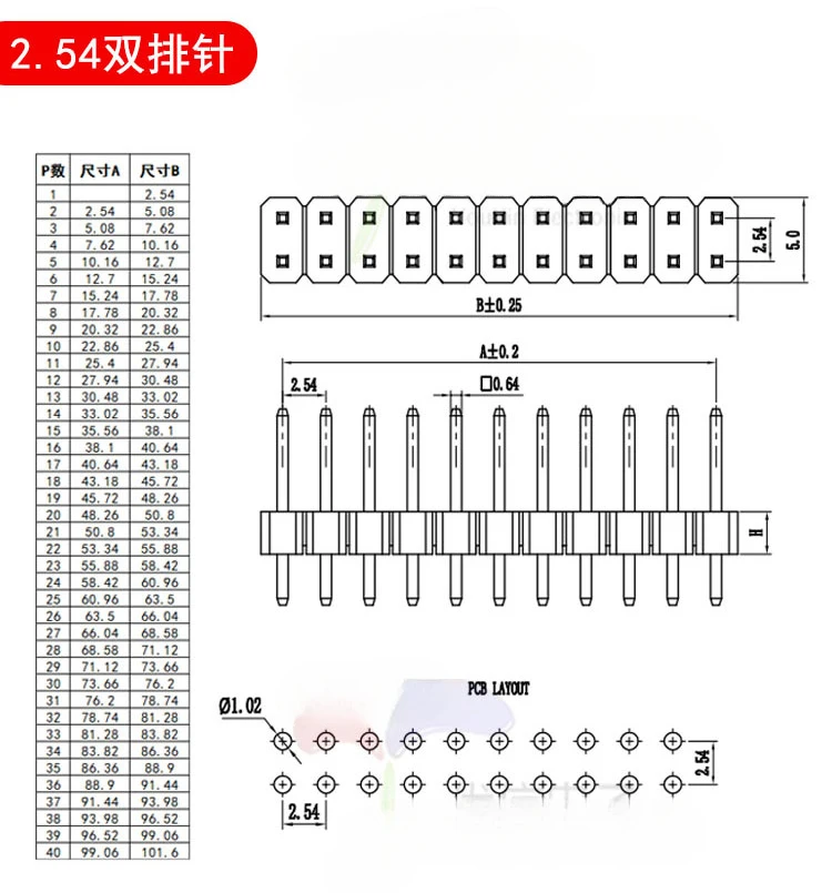 30PCS rame 40 Pin Breakable Pin Header 2.54mm Single Row maschio Header Connector Kit PCB Pin Strip 1*40P 2*40P per Arduino