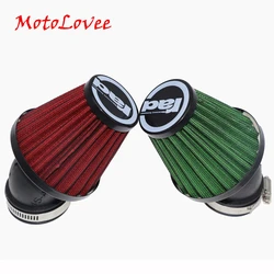 MotoLovee Motorrad Luftfilter 28mm 38mm 42mm 48mm Reiniger Clamp-auf 45 Grad Biegen Luft intake Filter Motorrad Zubehör