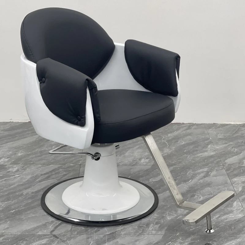 

Swivel Manicure Barber Chairs Reclining Vanity Luxury Comfortable Barber Chairs Facial Metal Silla Giratoria Salon Furniture