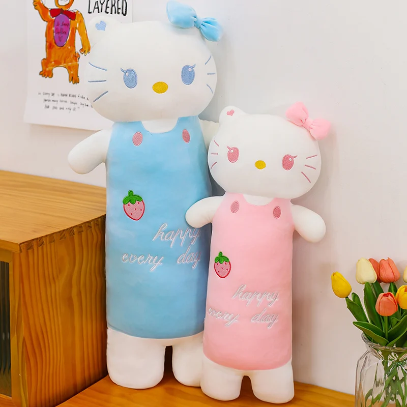 

Kawaii KT Cat плюшевые игрушки длинные KT кошки подушки подушки и спальные куклы подарок на день рождения для детей друзей