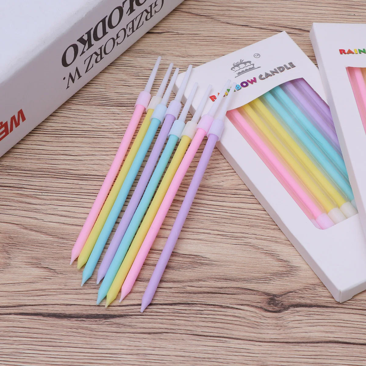 

24 Pcs Cake Candles Birthday Bulk Decorations Birthdaycandles Slender for Cakes Celebration