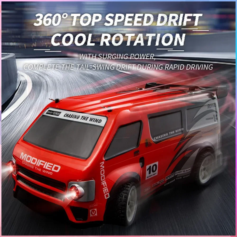 JJRC 1/16 RC Drift Car 2.4G Remote Control 360° Drift 4WD Off Road LED Light RC Mpv Electric Truck Toy Car Gift for Boy