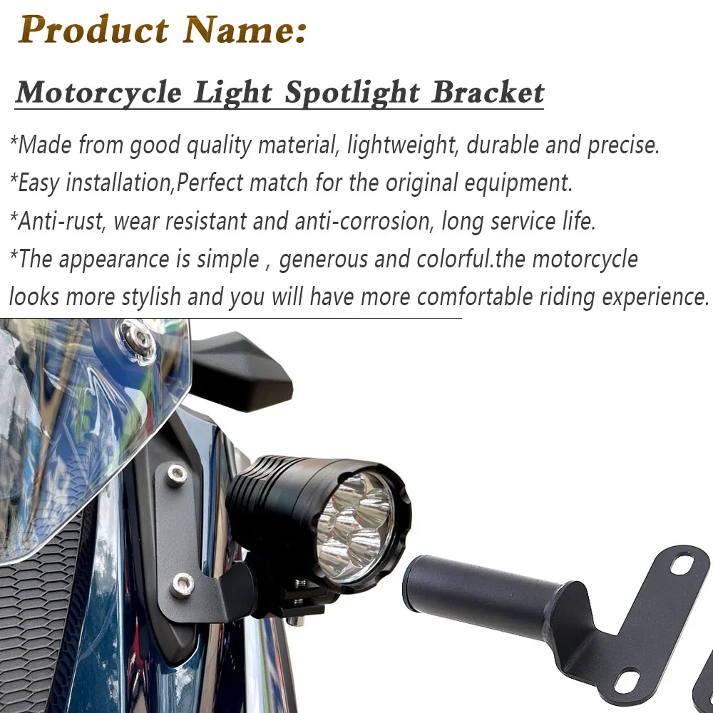 Motorbike Light Mount Set Brackets Spotlights For KYMCO Xciting CT250 CT300 S400 S350 Motorcycle Accessories