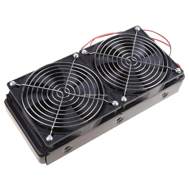 

G1/4 240mm Computer Desktop Water Cooling 2 Fans Radiator Aluminum Thick 60mm Dropship