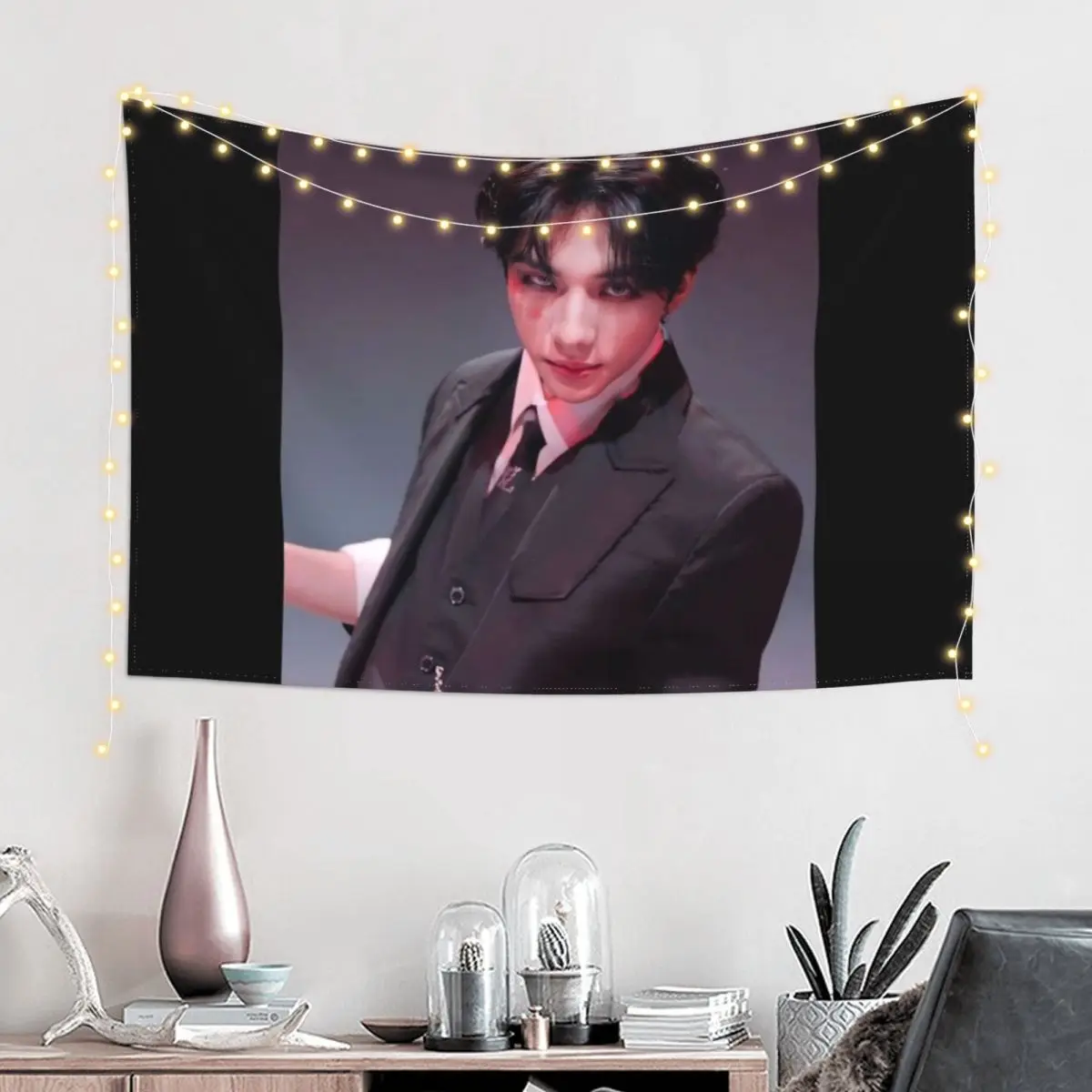 Hyunjin Tapestry Wall Decoration Items Wallpaper Tapestry