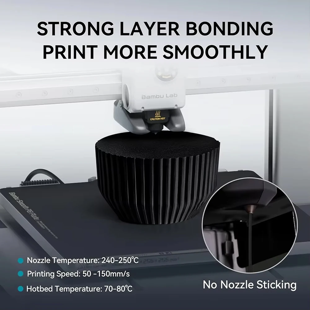 JAYO 5Rolls PETG-CF/PLA-CF 3D Printer Filament 1.75mm PLA/PETG Carbon Fiber Filament High Impact Strength 3D Printing Materials view 4