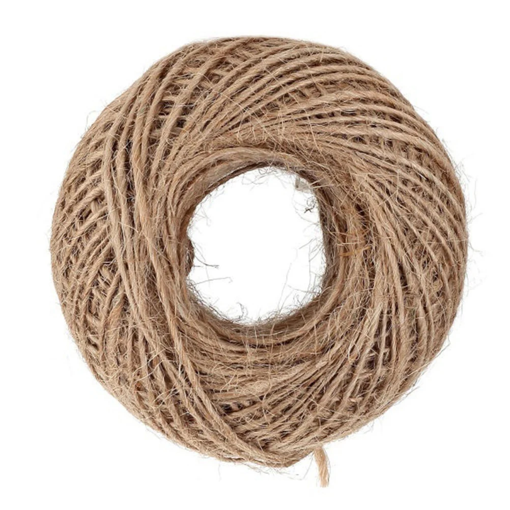 

100M Lamp Jute Rope Natural Twine String For Crafts Party Wedding Birthday Home Gardening Ornament Cord Rope Diy Jute Twine Arts
