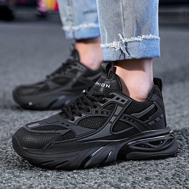 

Night light new sneakers for men's basketball and children's sports shoes, trendy summer with mesh and rubber soles, suitable fo