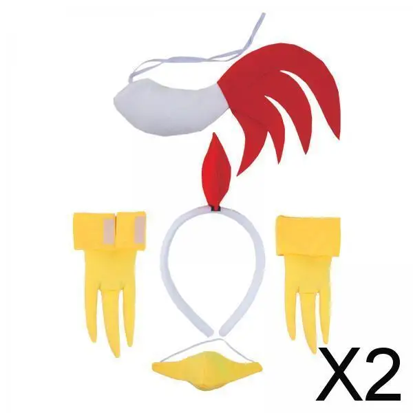 

Комплект костюма животного с обручем в виде куриной головы и ногами для ролевых игр в классе, пасхальных и семейных встреч