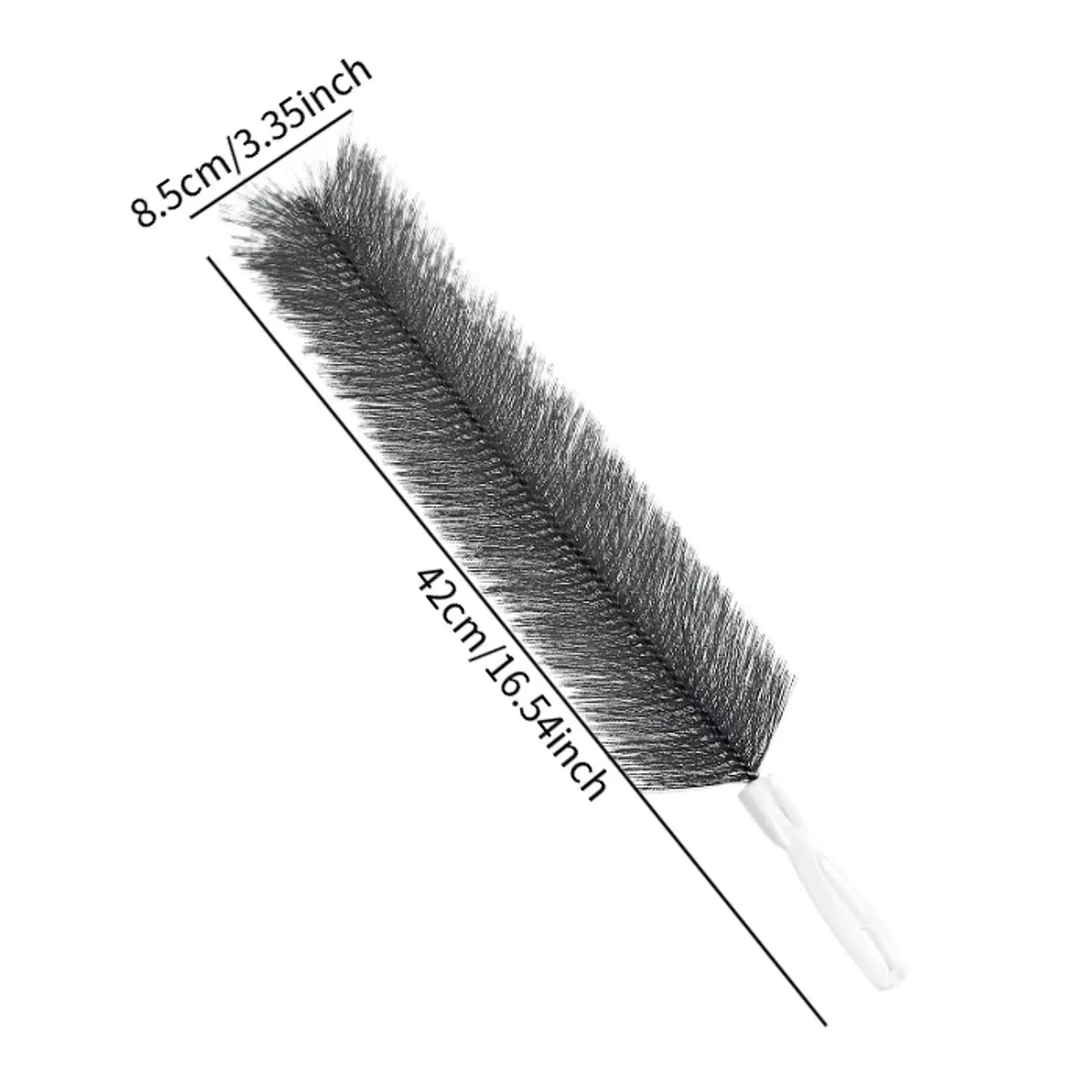 Reusable Fan Duster Bendable Microfiber Cleaner Soft PP Brush for Furniture Vents Windows and Fans