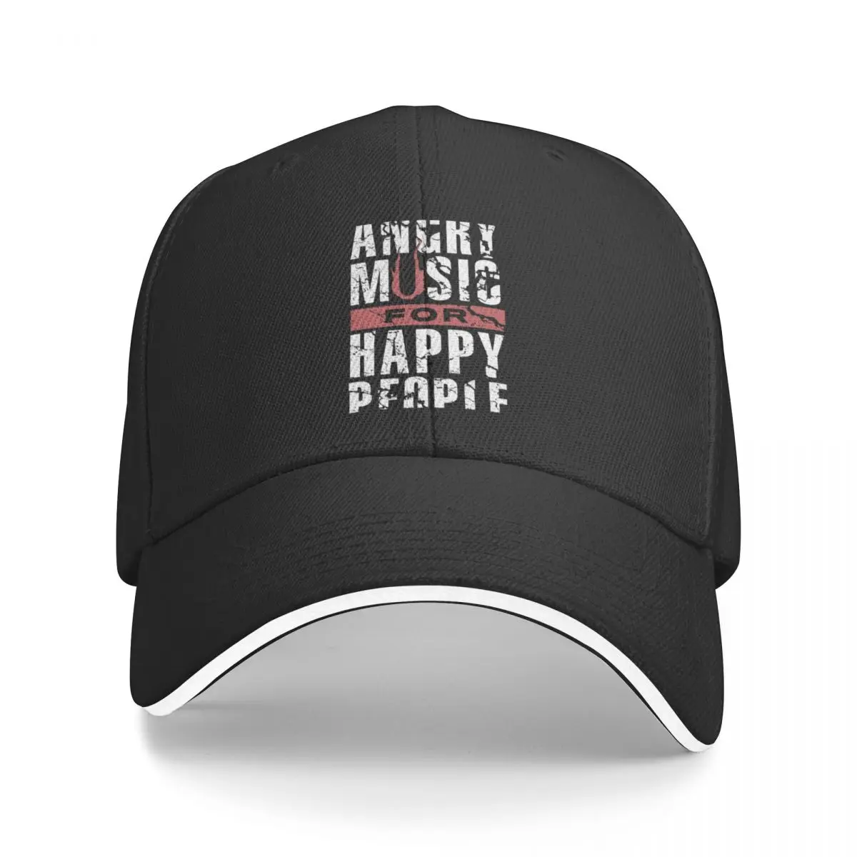 

Angry Music for Happy People Premium T-Shirt Baseball Cap hiking hat black Bobble Hat Women's 2024 Men's