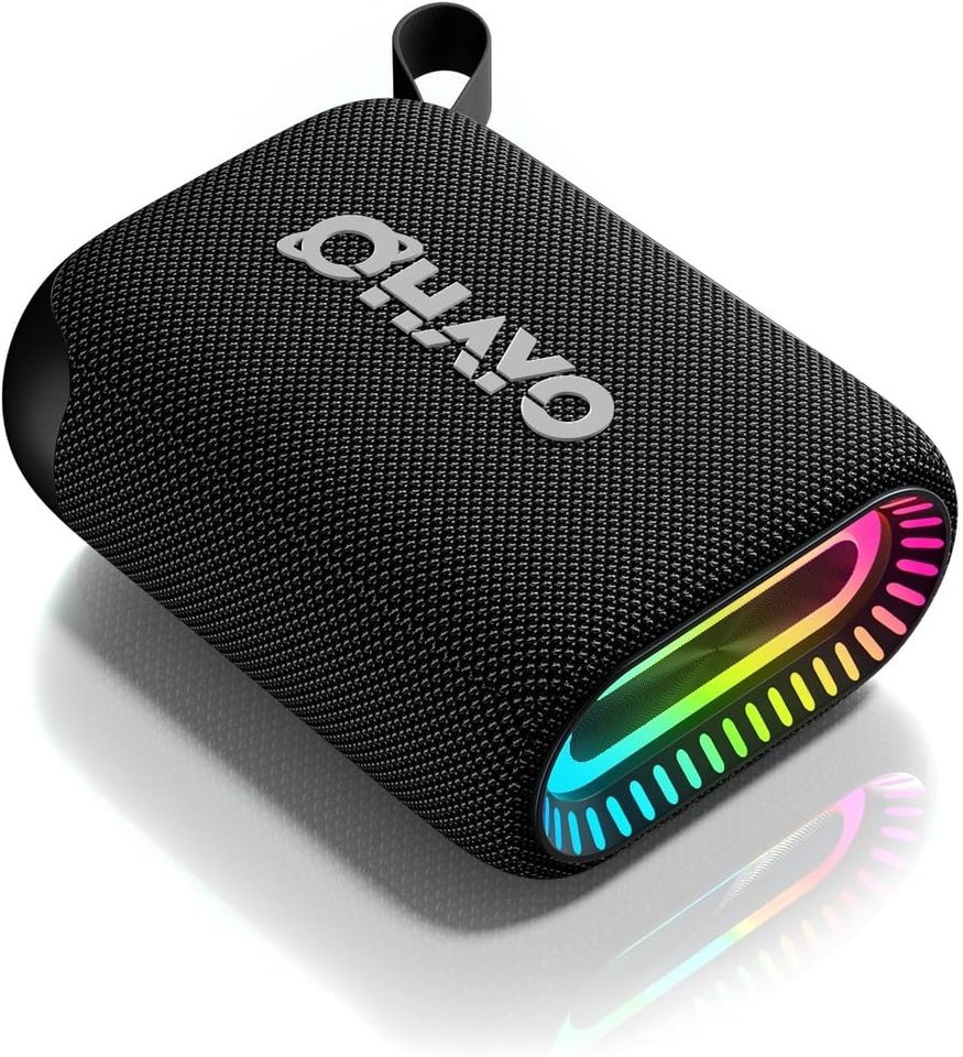  Ohayo S5 Wireless Portable Speaker Bluetooth 5.3,10W Loud Deep Bass Sound, IP67 Waterproof Bike Speaker with 12Hrs Playtime Mic 