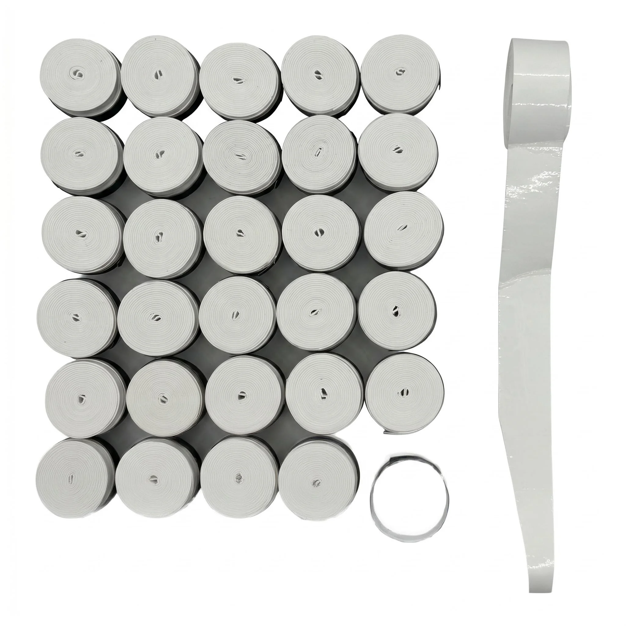 

Padel Accessories Pure White Non-perforated Grip Tape Anti Slip Sweat Absorbing PU Overgrip for Padel Tennis Racket Handle Wrap