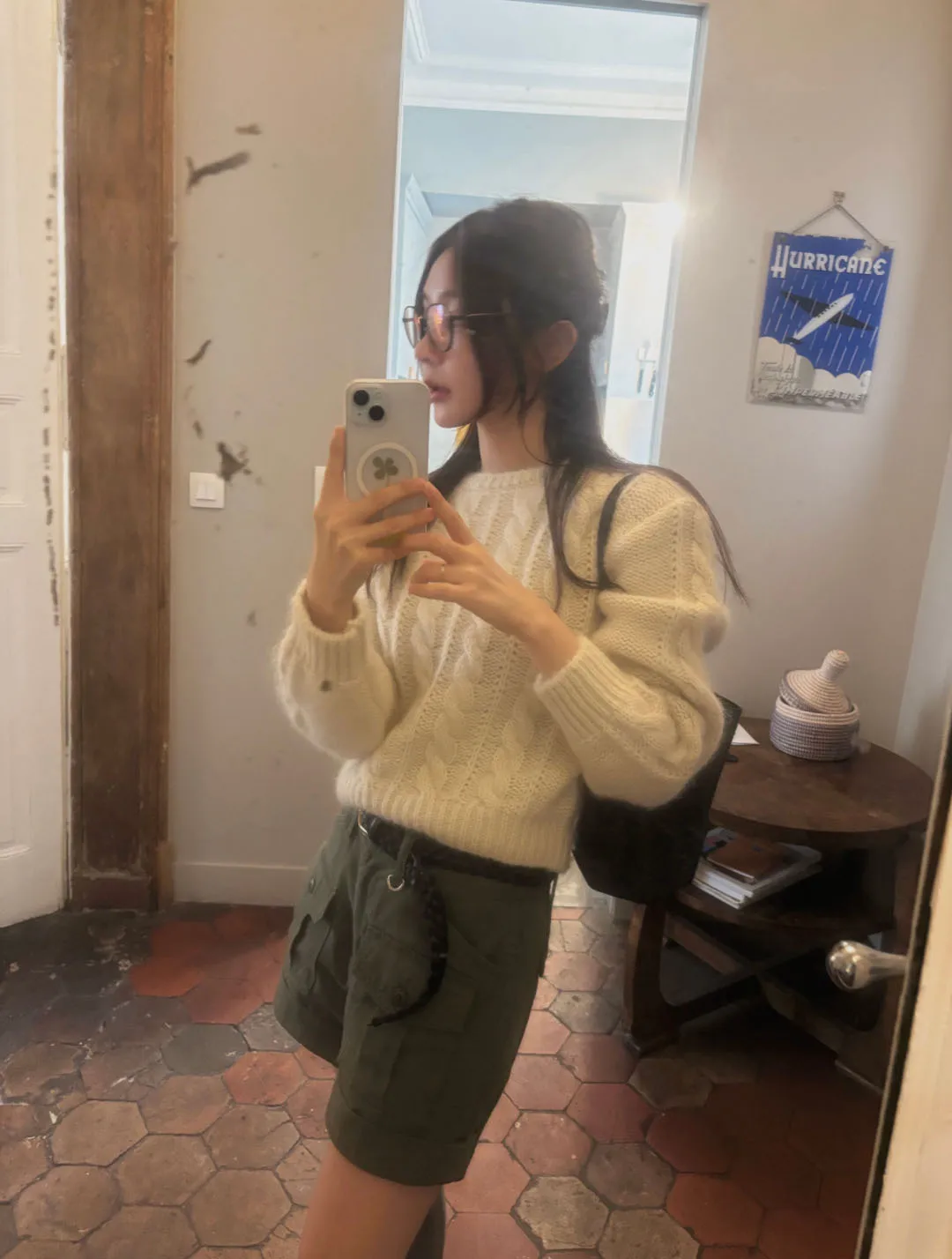 

Женский вязаный шерстяной свитер с узором косы, средней плотности, с длинным рукавом, круглым вырезом, свободного кроя, в корейском стиле, модный комплект, осенняя новинка