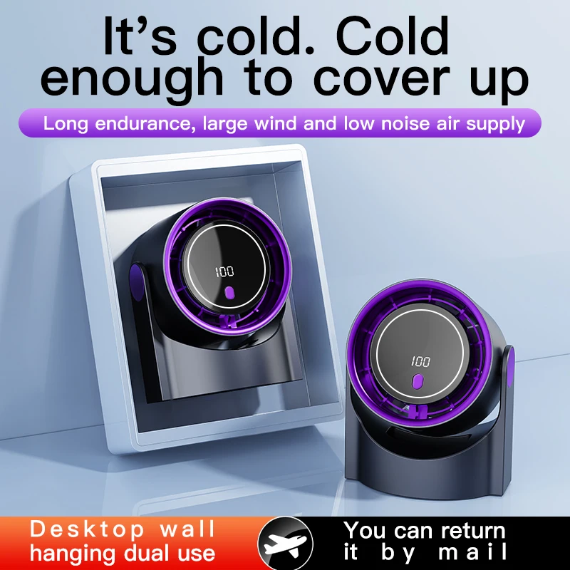 Xiaomi Smart Electric Fan Usb Multifunction Bladeless Fan Desktop Silent Wall Mounted Ventilator Fan Home Office Indoor Camping