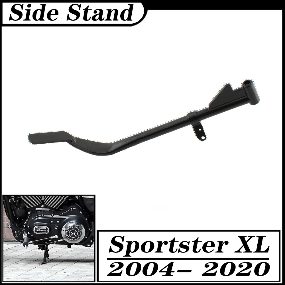 Motorcycle Black Side Jiffy Kick Stand For Harley Sportster XL 204-2020 Iron 1200 Forty-Eight Iron 883