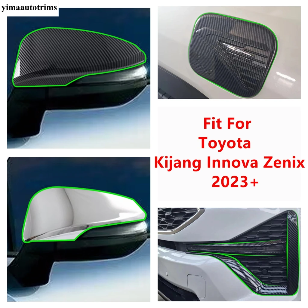 

Front Bumper Strip / Fog Light Eyebrow / Rearview Mirror / Fuel Cover Trim Accessories For Toyota Kijang Innova Zenix 2023 2024