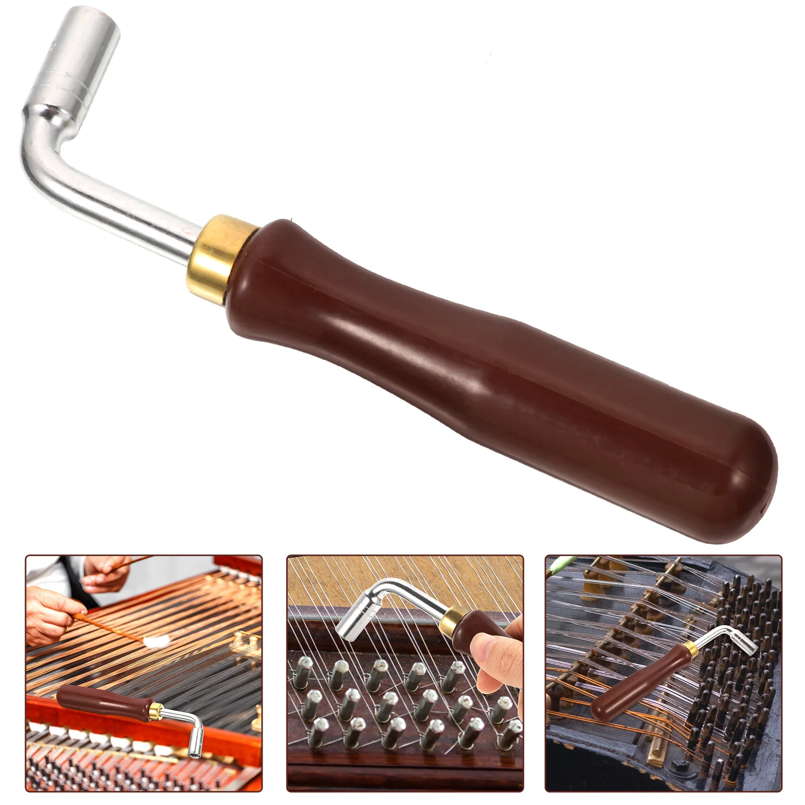 

Компонентный ключ для настройки Dulcimer, аксессуар для тона, профессиональный набор инструментов, молоток, металлический ручной колышек из нержавеющей стали