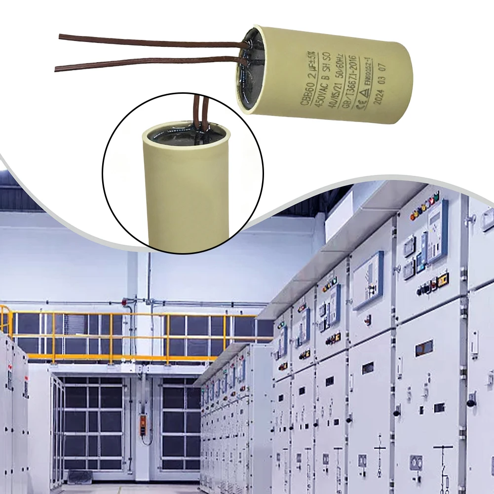 Pump Capacitor CBB60 Capacitor Lightweight Structure 50Hz-60Hz Compatible Replacement Capacitor For Water Pump