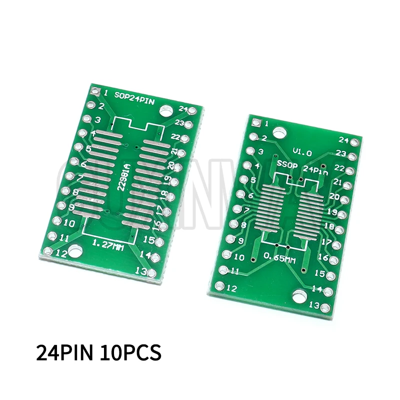 PCB-kit SOP8 SSOP10 SOP14 SOP16 20 24 28 56 naar DIP/SMD naar DIP IC-adapteraansluiting SOIC TSSOP-kaartadapterkaart 0,65 mm 1,27 mm
