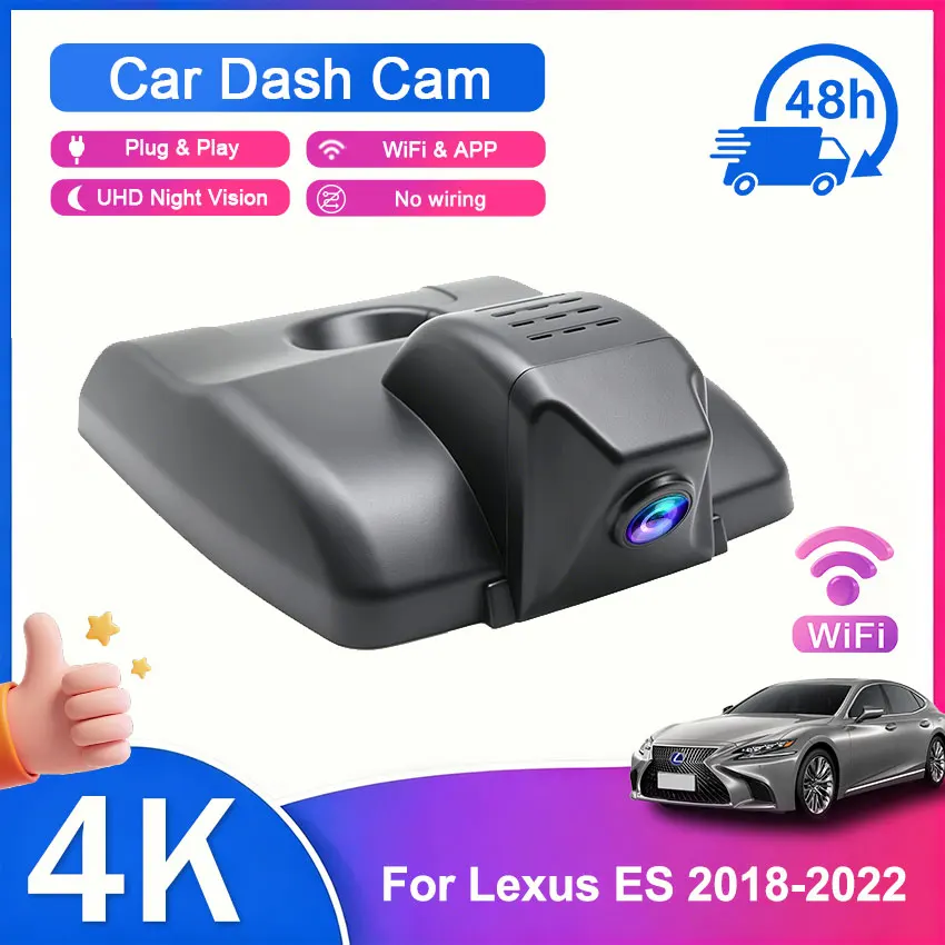 Dedicated 4K Dash Cam For Lexus ES & Lexus GS ES350 ES300h Car Camera Recorder 2015 2016 2017 2018~2026 WiFi&APP Plug and Play