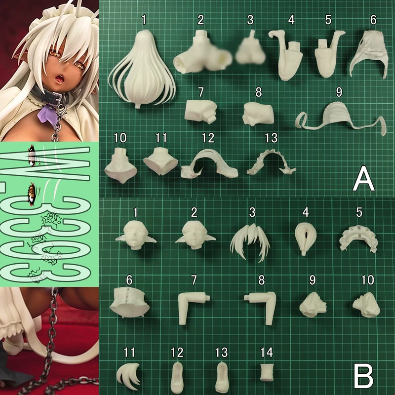 (متوفر) (W_3393) 1/6 Muramasa Sansei Fullmetal Daemon Muramasa Unpainted Unassammbled White Model Resin Kit Diy Gk Figure