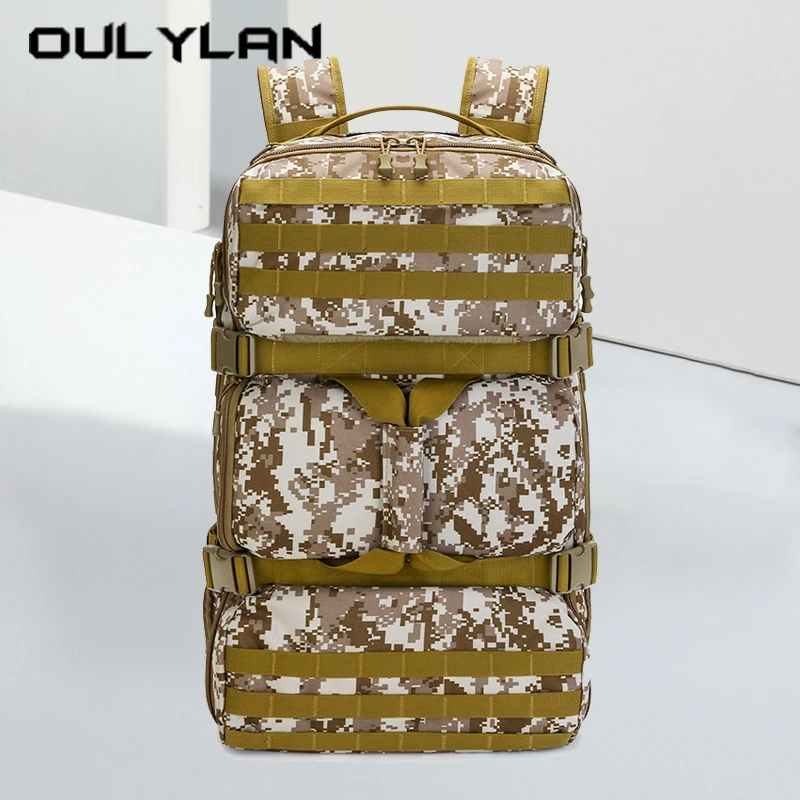 

Oulylan Large Capacity Mountaineering Bag Male Tactical Camouflage Backpacks Outdoors Hiking Camping Travel Backbags
