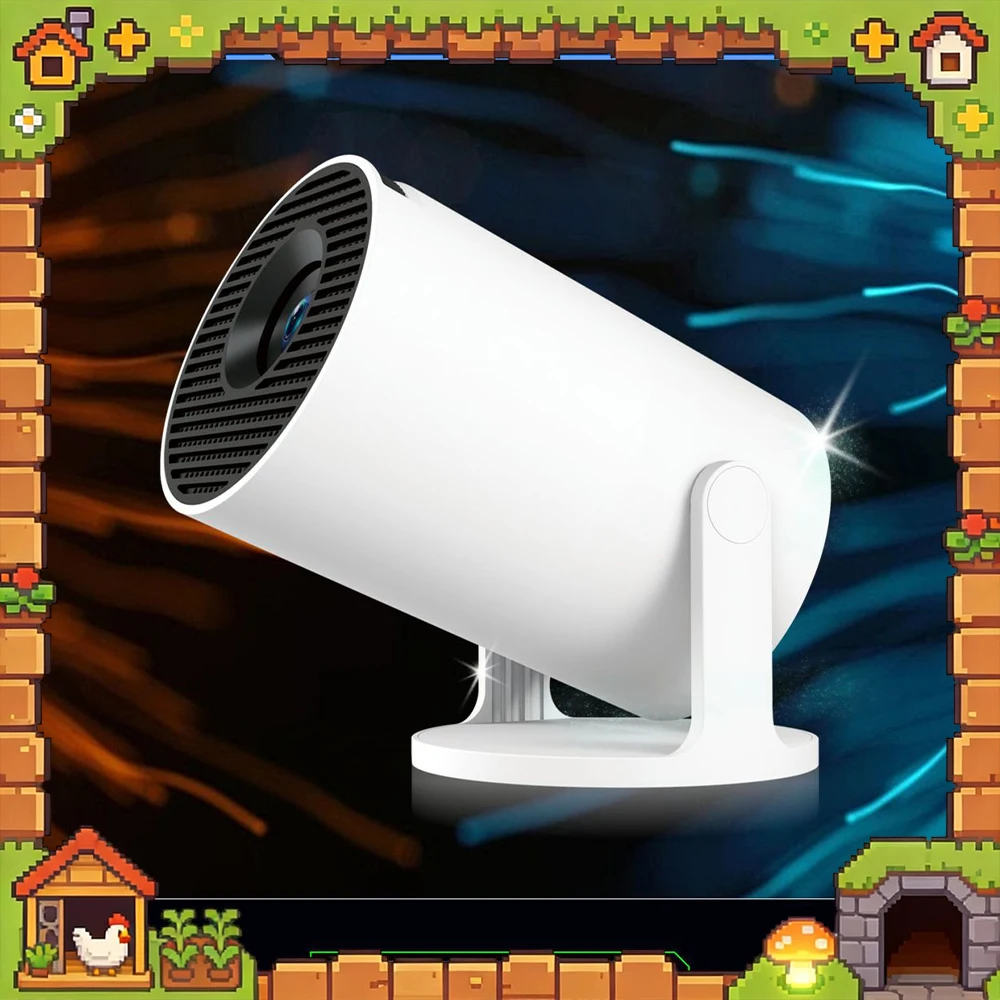 Xinhua Tengda HY300Pro+ Projector Native 1280x720P 170ANSILM Projectors Automatic Correction QUAD-CORE  ARM CORTEX-A53