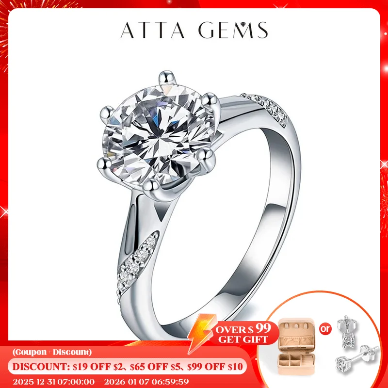 925 srebrny pierścionek 1ct 2ct 3ct klasyczny styl Moissanite diamentowy pierścionek wesele pierścionek jubileuszowy dla kobiet szlachetna biżuteria