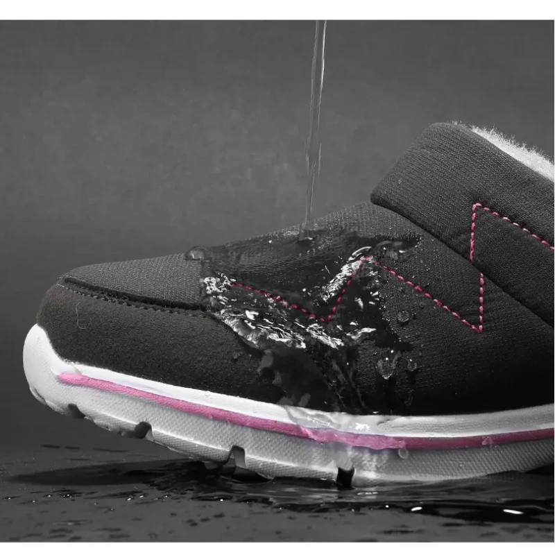 Lightweight Waterproof Winter Men Women Plush Slippers Luxury House Indoor Bedroom Women Shoes Warm Room Lightweight Plus Big 48