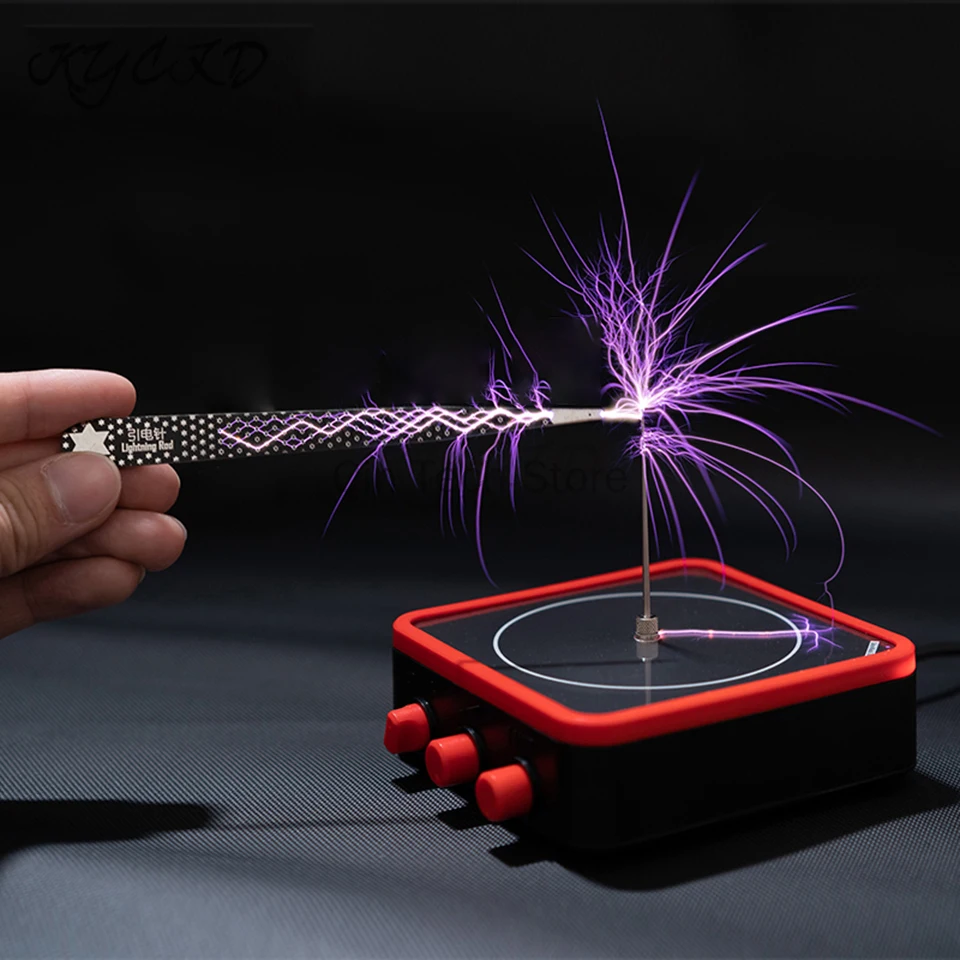 Bluetooth-compatible Music Tesla Coil Portable Lightning ARC Voltage Pulse Generator Audio Tesla Coil AC 110-240V 100W