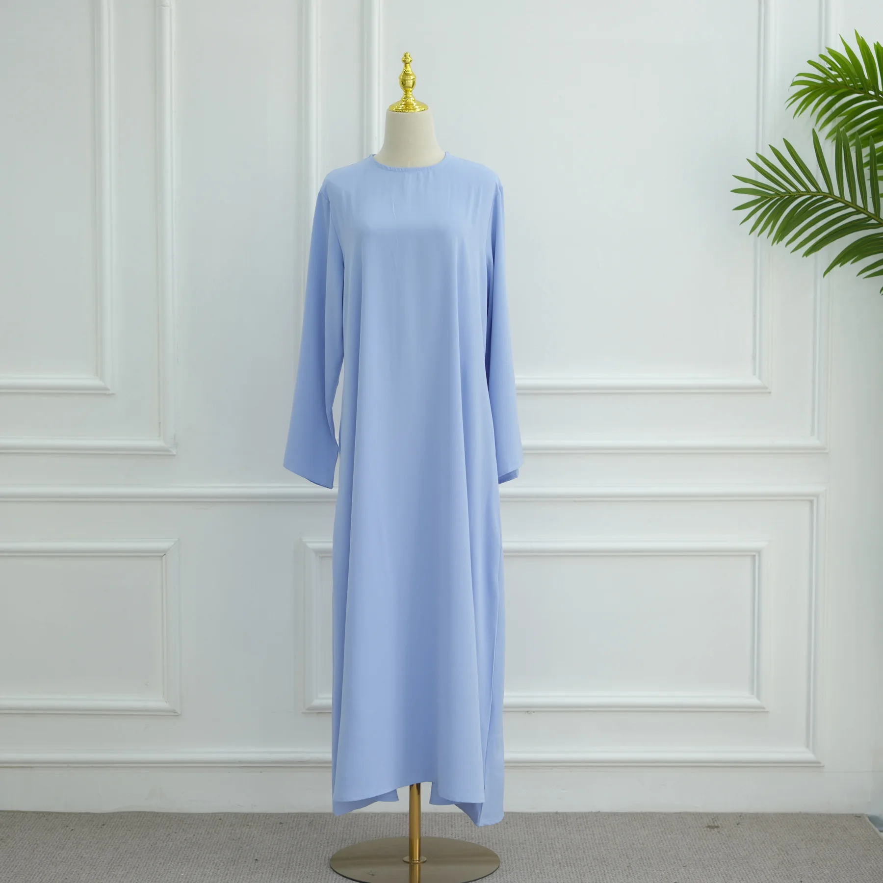 ชุดอาบายะห์แฟชั่นมุสลิมใหม่สำหรับฤดูใบไม้ร่วง สไตล์ดูไบ เรียบง่าย ราคาถูก ชุดอิสลามสุภาพเรียบร้อย ชุดเดรสอาบายะห์สำหรับผู้หญิง