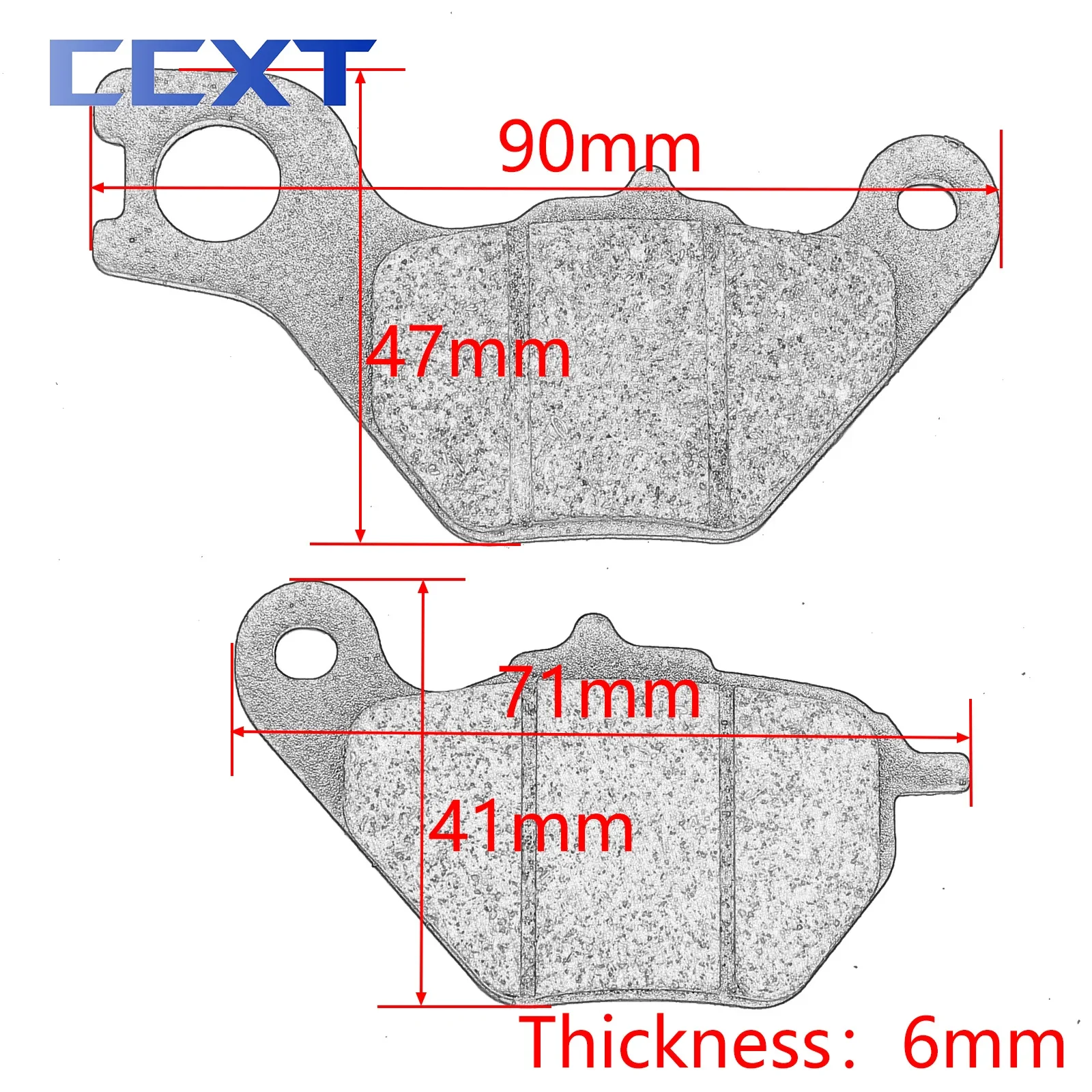 Scooter Motorcycle Metal & Brass Alloys Front and Rear Brake Pads For Super Soco TS TC RU CUmini CU3 CU2 CU Universal Parts