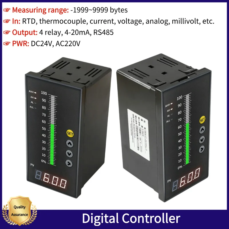 

Display Water Level Indicator Intelligent Control Insutument 4-Relay 4-20mA RS485 Alarm Level Controller Instrument