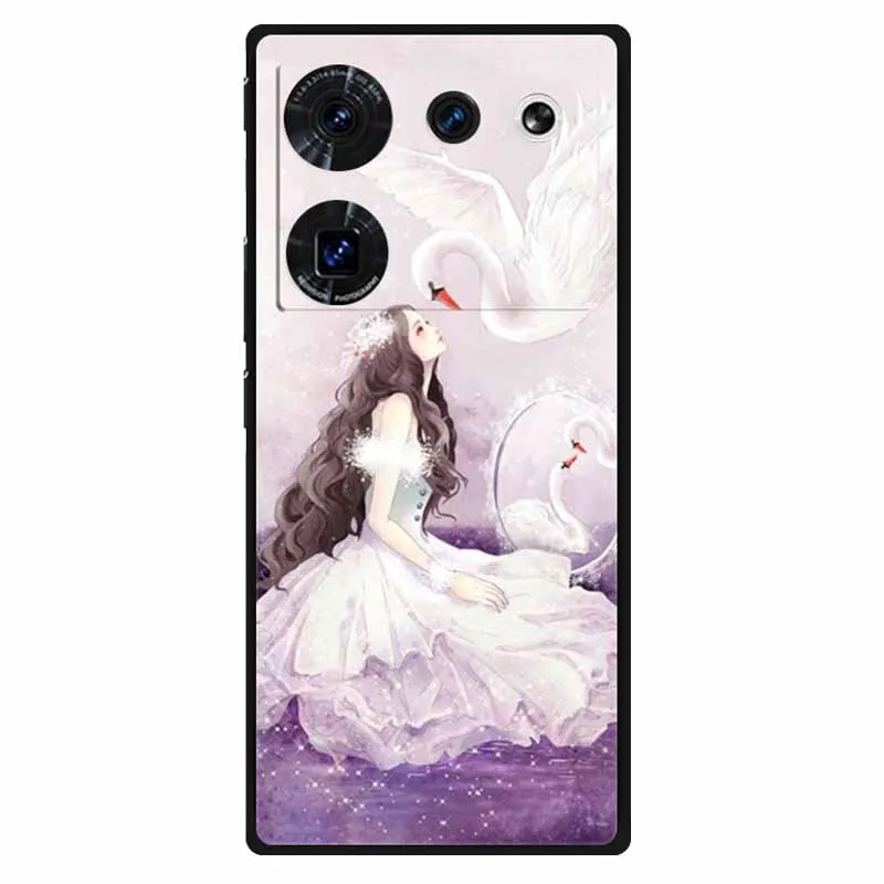 Luxury Soft Cover for ZTE Nubia Z50 Ultra Case TPU Tiger Cat Printed Cases for Nubia Z50Ultra Cover NX712J Protection Shells