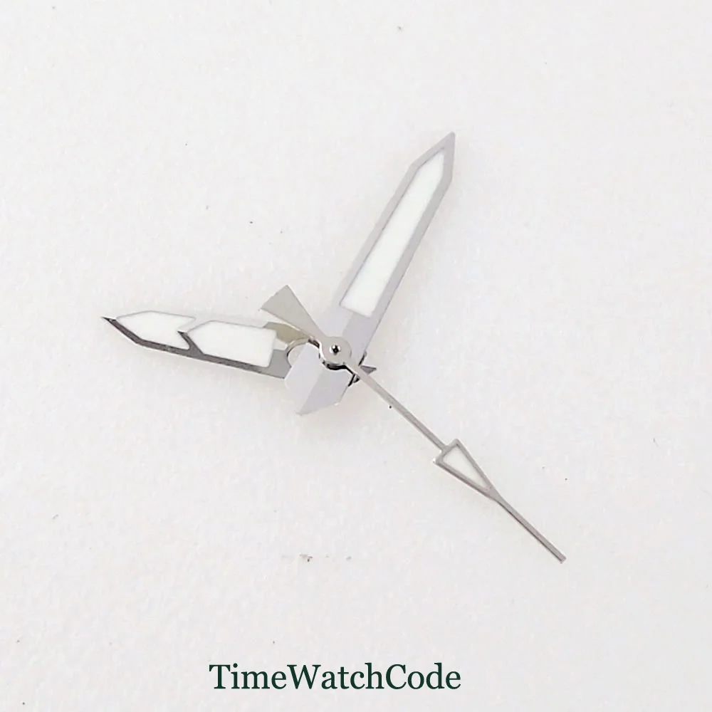 Metallic Watch Hands Accessories Green Lume Fit for NH35 NH36 4R36 7S36 7002 7009 Automatic Movement Watch Accessories