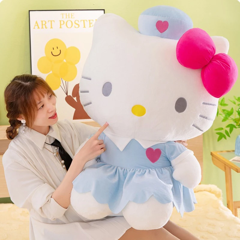 

35/55 см плюшевые куклы Sanrio медсестра Hello Kitty кукла Katie Cat KT Ragdoll мультяшные животные плюшевые игрушки подарок на день рождения для девочек