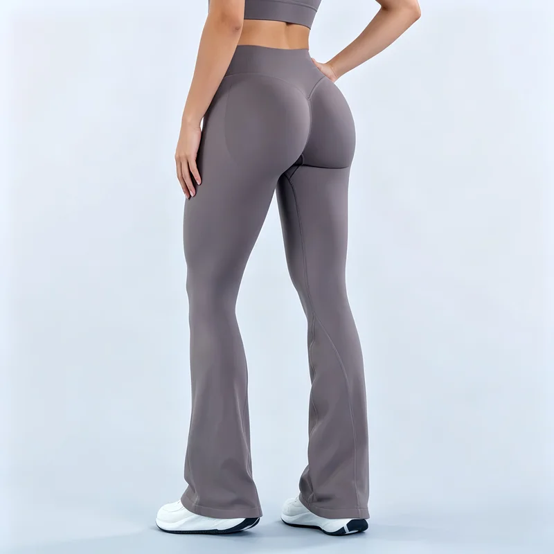 Women Sports Flare Leggings Butt Lift Flared Yoga Pants Naked Feeling Fitness Leggings Gym Quick Dry Workout Micro Flare Pants