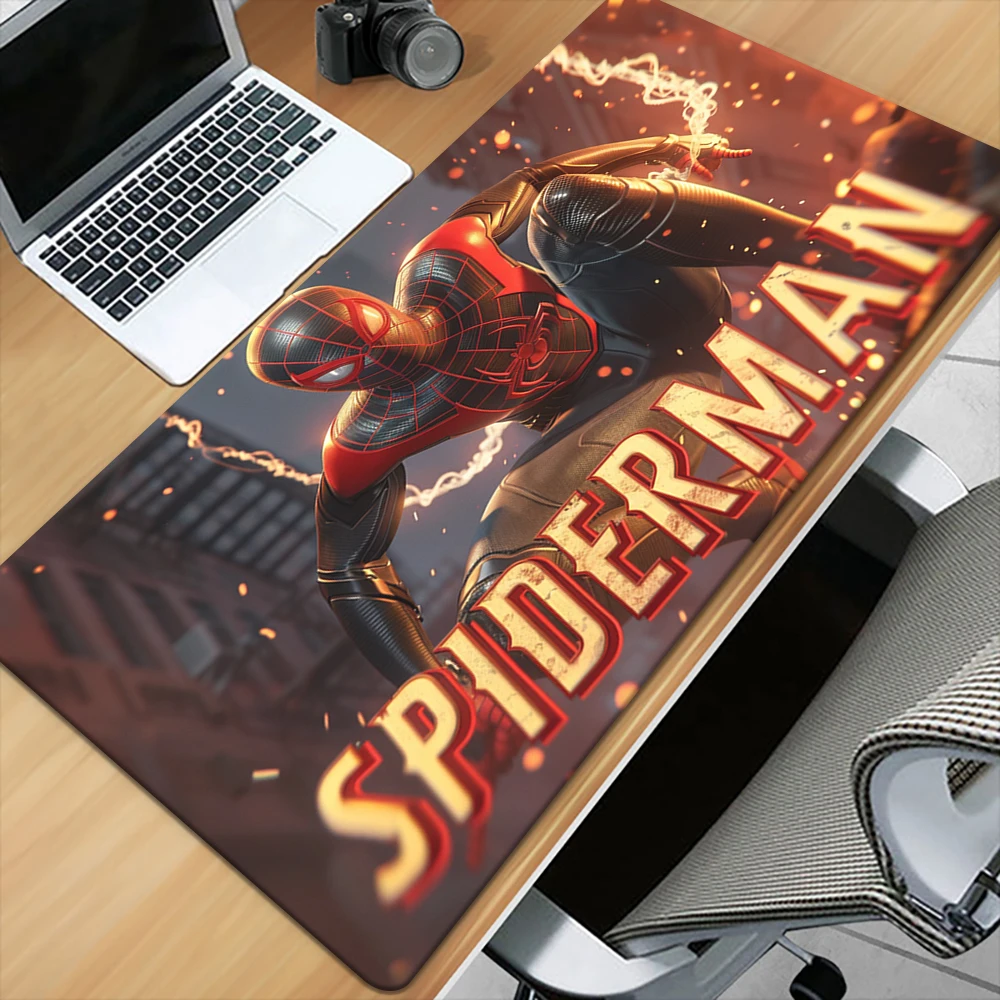 MINISO Spider-Man Movie HD Printing Gaming Mousepad Computer Lock Edge Natural Rubber E-sports Desk Pad Large Mouse Pad