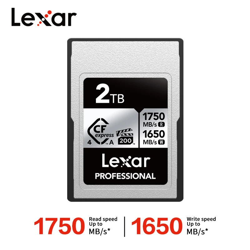 Lexar CFexpress 4.0 Type A Card SILVER Series Video High Speed 256GB 512GB 1TB 2TB Read Speed up to 1750MB/s VPG200 NVMe 8K Vide