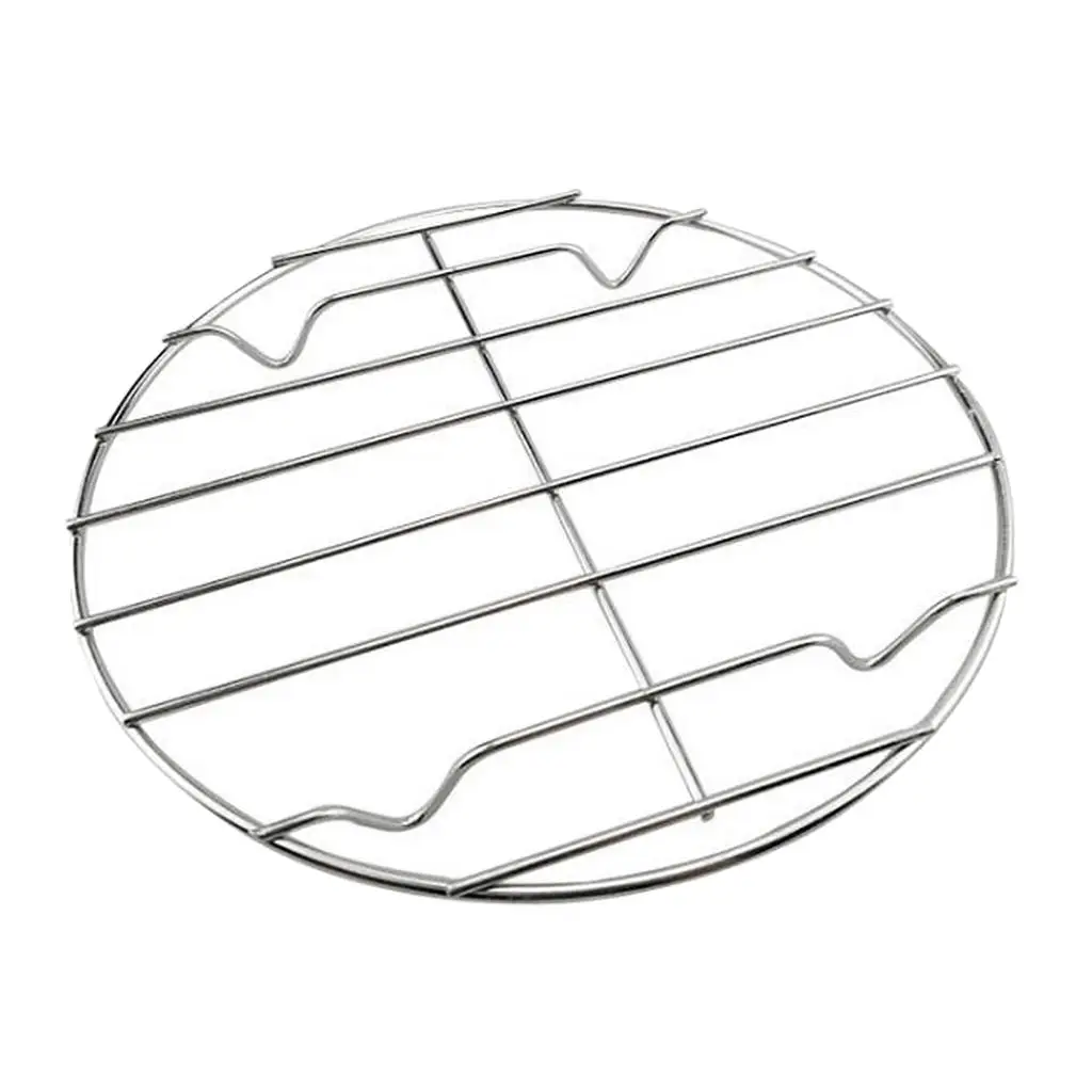 Camping Barbecue Grill Round Stainless Steel Cooking Grate BBQ Replacement Grid for Patio Garden Cookouts