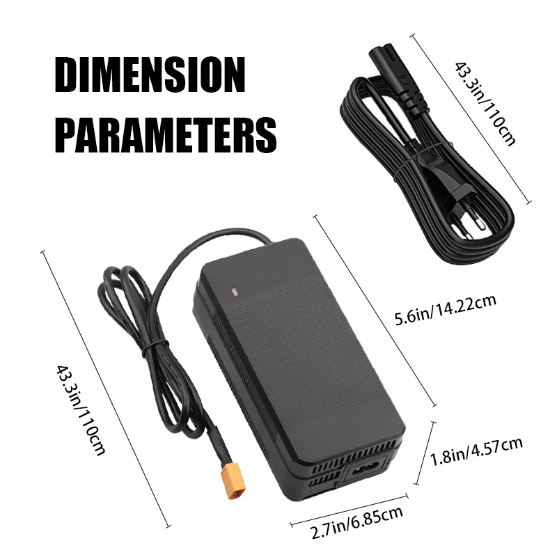 58.4V 3A Lifepo4 Charger 16S 51.2V 48V Iron Phosphate LFP RV Energy Storage Battery Chargers Fast Charging With a Cooling Fan