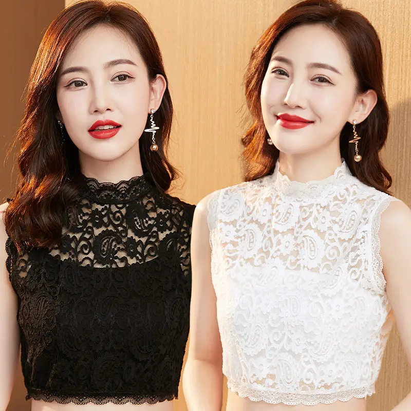 high-elastici-lace-collar-women's-versatile-fake-collar-high-end-splicing-me-inner-match-sweater-f-high-collar-base-irt