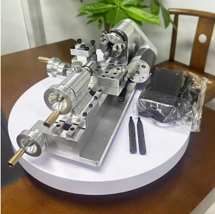 DIY Mini Lathe Exquisite Homemade Small Lathe Desktop Small Lathe